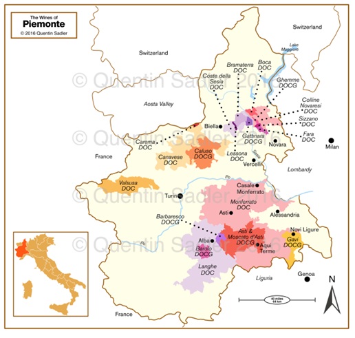 29 sept – 2 okt Piemonte wijn spijs lunches